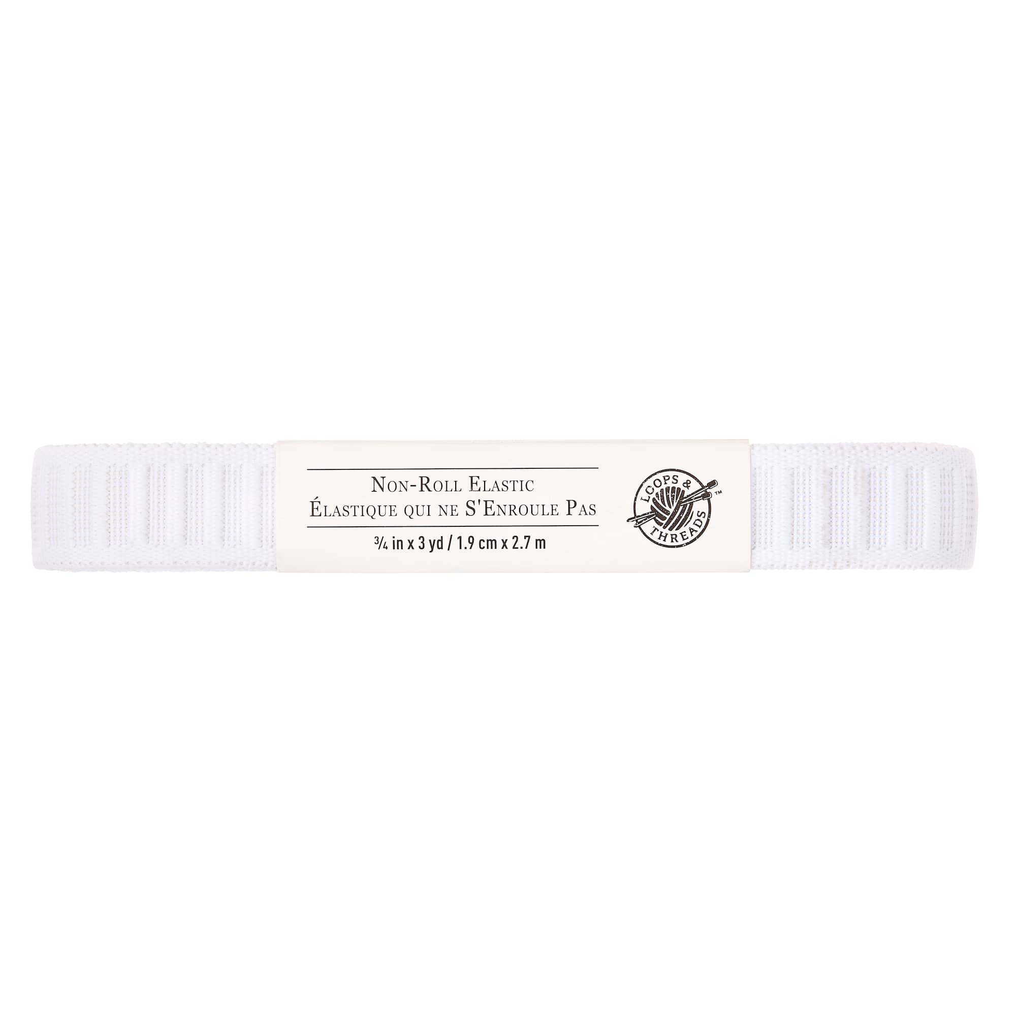 Loops & Threads™ Non-Roll Elastic, 3 yd.